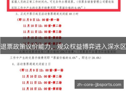 退票政策议价能力，观众权益博弈进入深水区